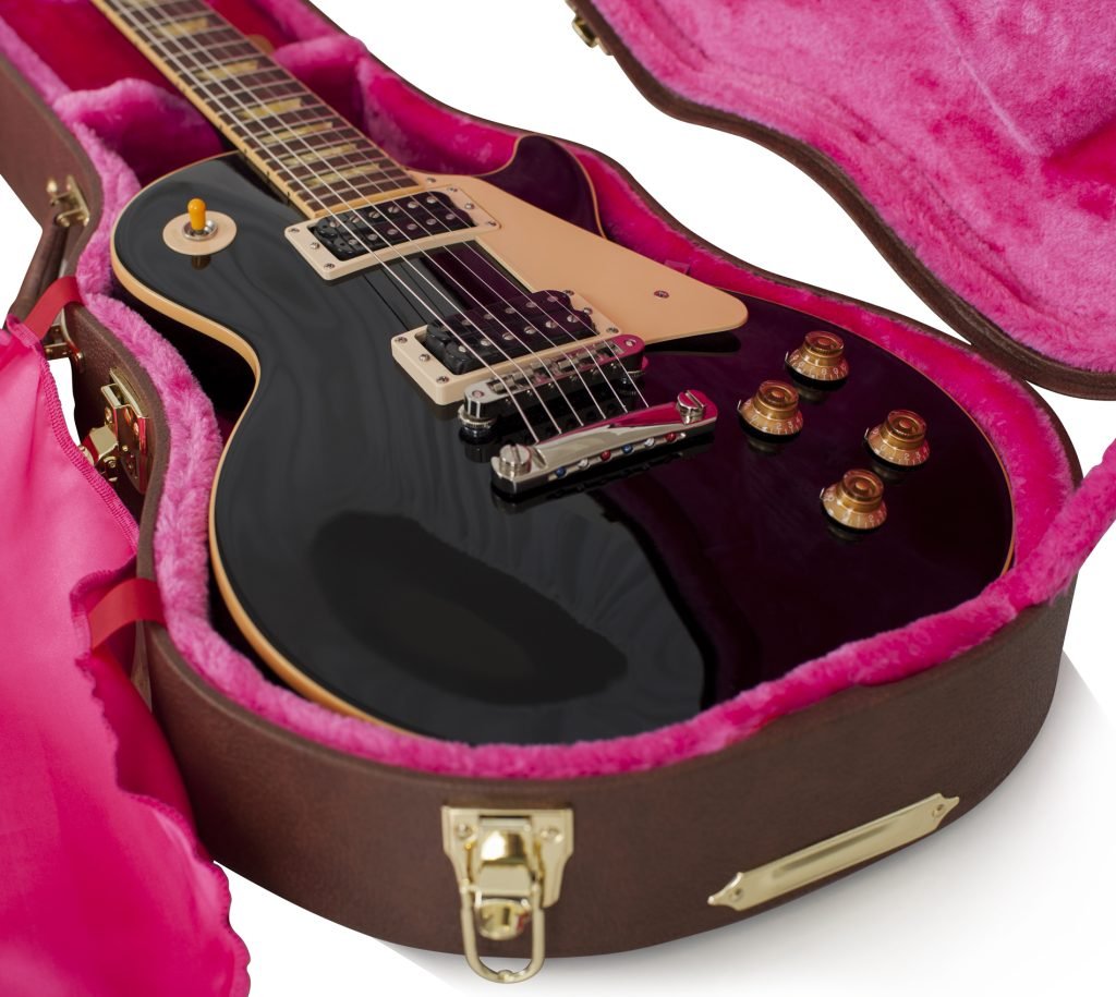 Gator Cases Deluxe Wood Case for Gibson Les Paul in Vintage Brown